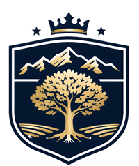 Crest Land Group crest: a golden oak inside a navy shield